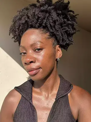 Woman with glowing skin 