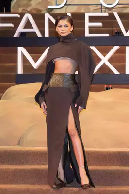 Zendaya with a micro bob haircut at a Dune screening in Mexico City