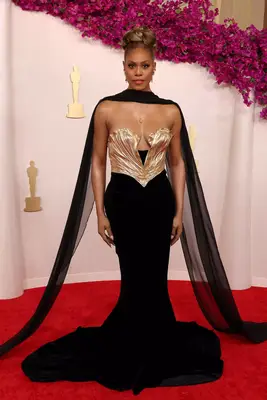 Laverne Cox on the 2024 Oscars Red Carpet