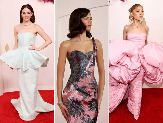 Emma Stone, Zendaya, and Ariana Grande