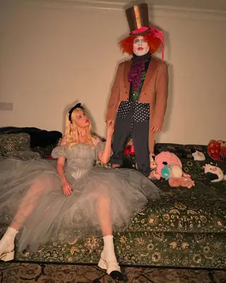 Selena Gomez with blonde hair. 