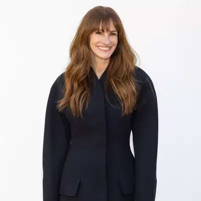 Julia Roberts with wispy fringe bangs at the Jacquemus fashion show