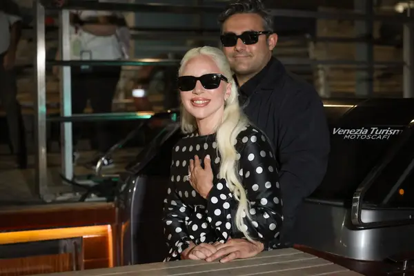 Lady Gaga and Michael Polansky at the Venice Film Festival