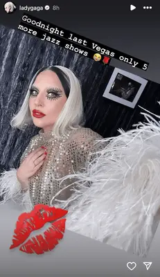 Lady Gaga on her Instagram story. 