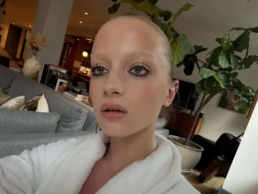 Kai Schreiber getting ready for a night with Armani Beauty.