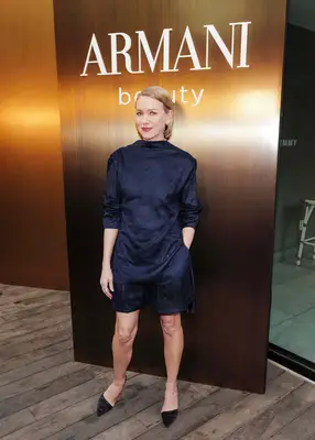 Kai Schreiber poses with her Armani Beauty products.