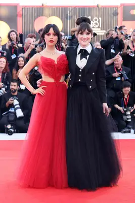 Jenna Ortega and Winona Ryder at the Venice Film Festival.