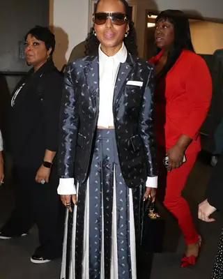 Kerry Washington in a skirt suit 