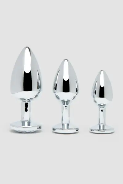 Jeweled Metal Butt Plug Set