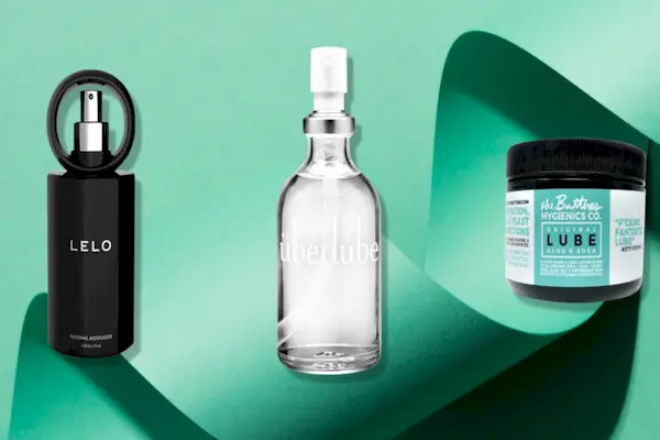 A portion of gel with sequins close-up texture on a pink background.