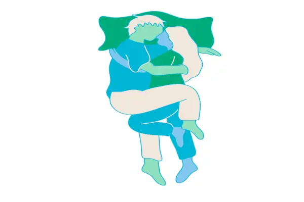 Obejmij mnie delikatnie, obejmij pozycję przytulania