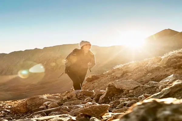 Sky, Sunlight, Light, Mountain, Morning, Photography, Lens flare, Rock, Landscape, Backlighting, 