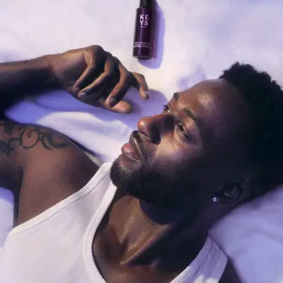 model using the new Keys Soulcare Deeply Replenishing Squalane Facial Oil