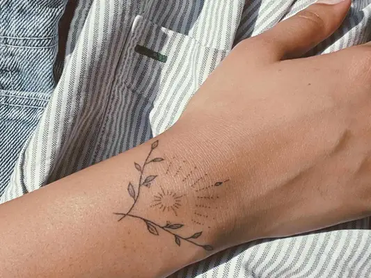 Delicate Wrist Tattoo