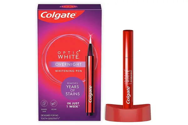 Amazon Colgate Optic White Overnight Teeth Whitening Pen, Teeth Stain Remover to Whiten Teeth, 35 Nightly Treatments