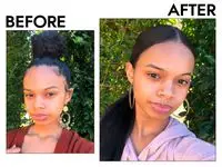 Dr. Dennis Gross Skincare Triple Correction Eye Serum before and after