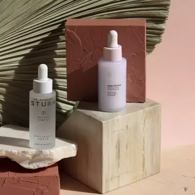 bottles of hyaluronic acid