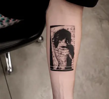Photo tattoo of woman