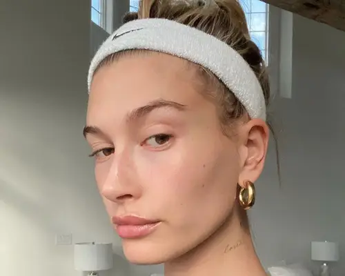 Hailey Bieber small tattoo