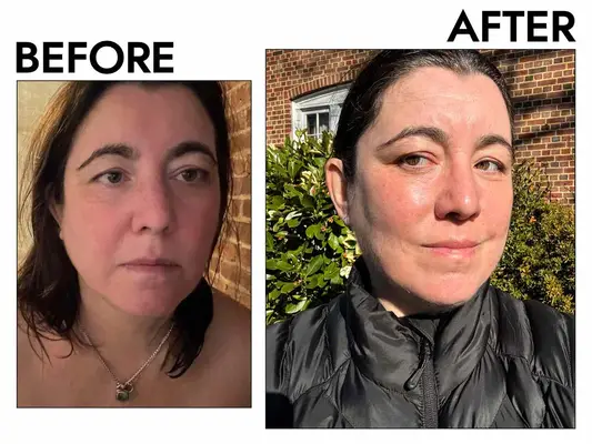 Person dispensing Blueland Gentle Cleanser onto their palm