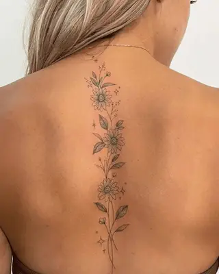classic sunflower tattoo