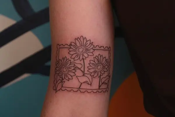 sunflower stamp