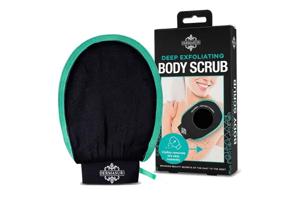 Amazon Dermasuri Deep Exfoliating Mitt Body Scrub