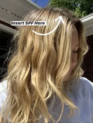 wear sunscreen on scalp