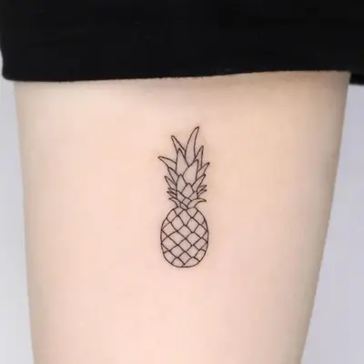 Pineapple Tattoos Simple