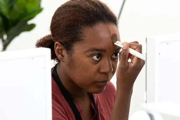 Three of the drugstore setting powders from NYX, BLK/OPL, and L