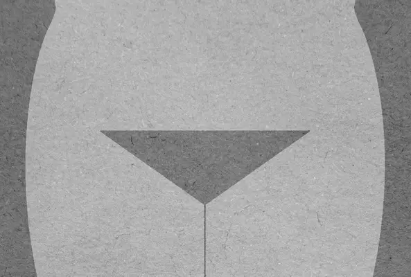 Stylized depiction of natural growth illustrating a triangular shape