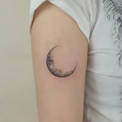 Crescent Moon Tattoos Realistic