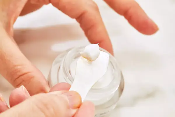 Before and after The Inkey List Caffeine Eye Cream