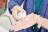 Person dispensing Paula