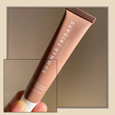 summer fridays lip butter balm in vanilla beige