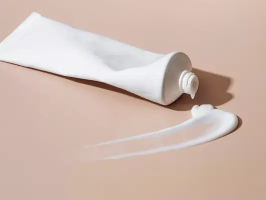 Close up of a tube of cream