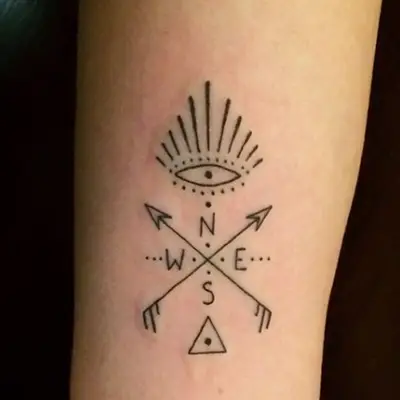 Minimalist mystic tattoo