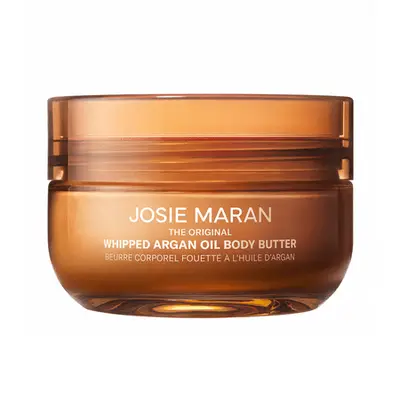 josie maran whipped body butter on white background