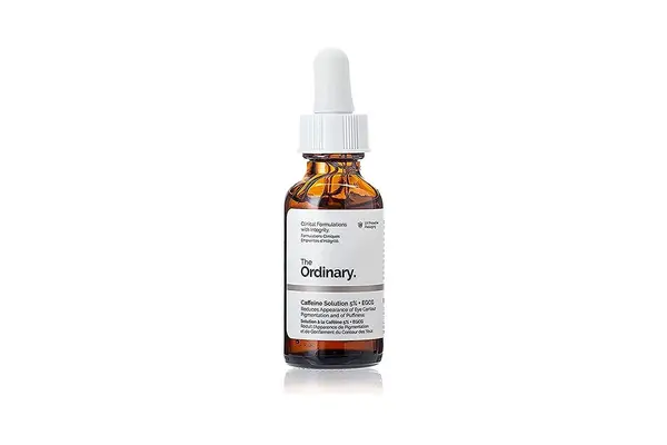 Amazon The Ordinary Caffeine 5% + ECGC Depuffing Eye Serum
