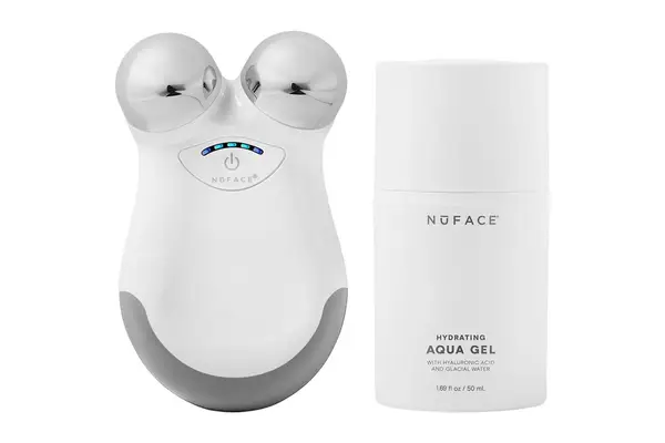 NuFACE Mini Classic Microcurrent Facial Device Kit - Face Sculpting Tool & Neck Tightening 