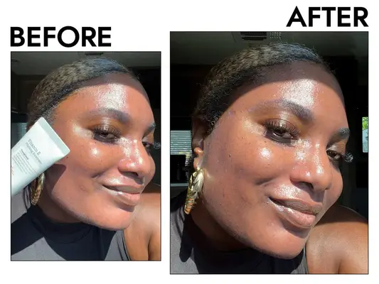 A collage of three testers applying three different Korean sunscreens.