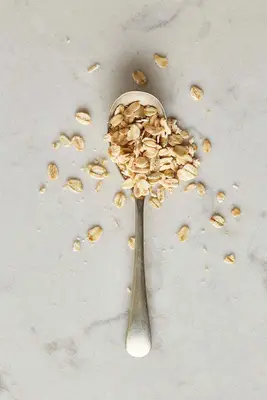 spilled oats on marble