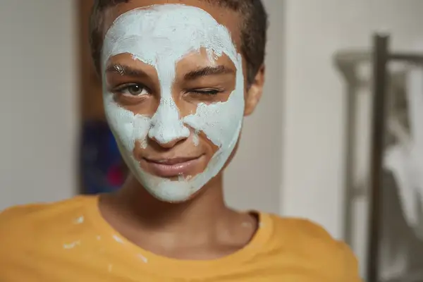 woman wearing DIY face mask recipe