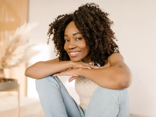 Image of a woman smiling