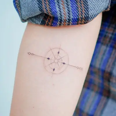 Compass Tattoo Inspiration Wispy