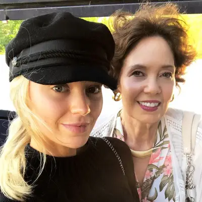 woman and her grandmother in selfie