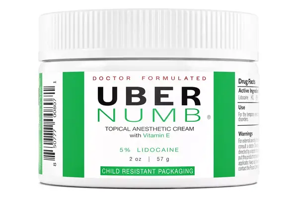 Uber Numb 5% Lidocaine Topical Numbing Cream