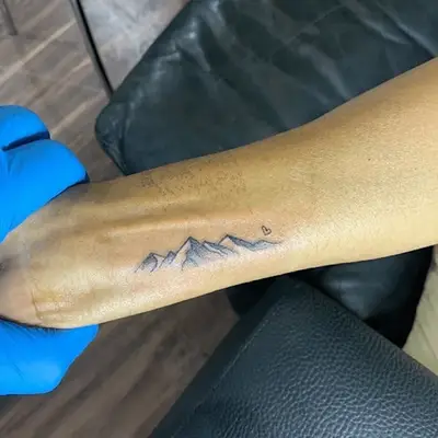 tattoo of a mountain