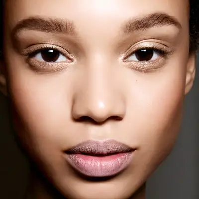 portrait of woman with bare face