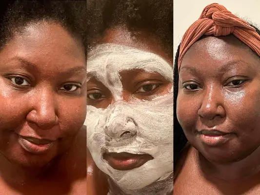 Person testing Benzoyl Peroxide products